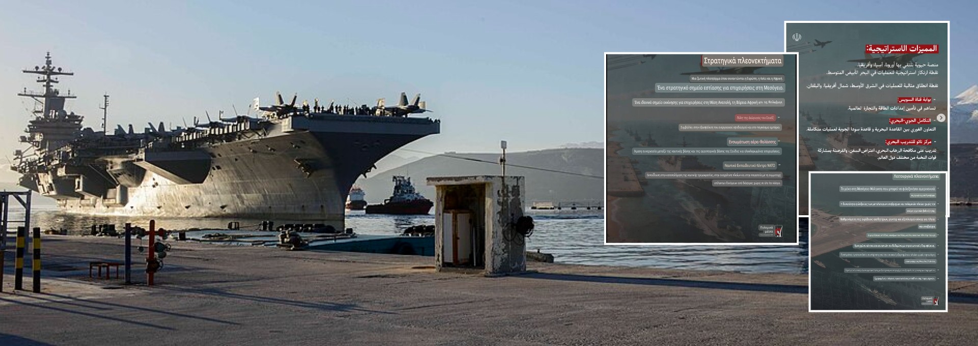 Η Βάση της Σούδας ως «νόμιμος στόχος» σε infographic Ιρανικής σελίδας στρατηγικών αναλύσεων