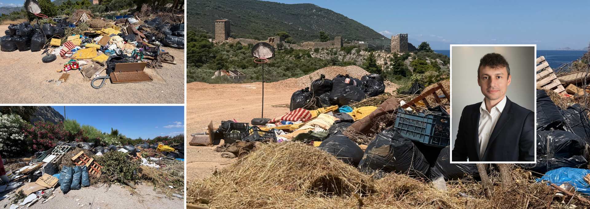 Πνιγμένοι στα σκουπίδια και τα μπάζα οι κάτοικοι του δήμου Μάνδρας Ειδυλλίας