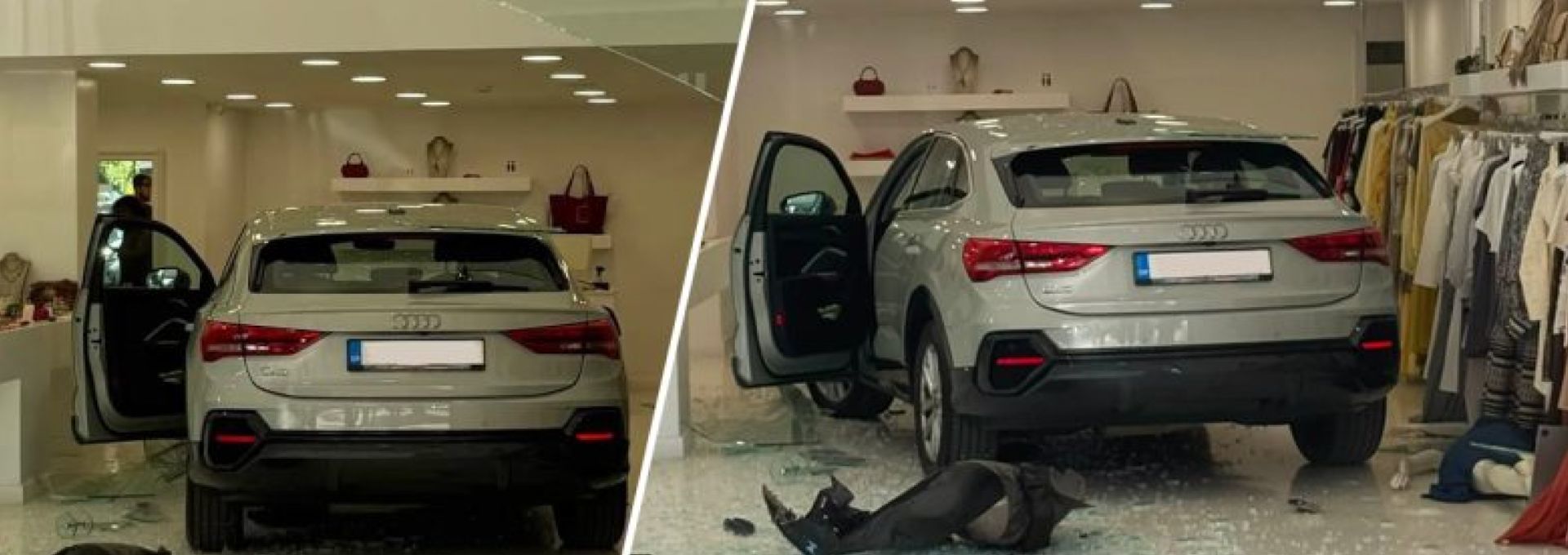 Βριλήσσια: Αυτοκίνητο έσπασε τζαμαρία και μπήκε μέσα σε μαγαζί